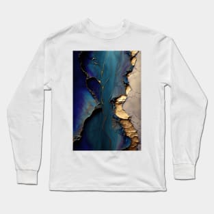 Risen Fractures - Abstract Alcohol Ink Resin Art Long Sleeve T-Shirt